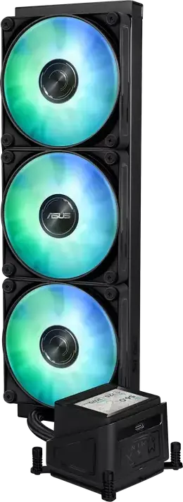 Система жидкостного охлаждения ASUS Prime LC 360 ARGB LCD AIO, радиатор 360 мм, ЖК-дисплей 2.3 дюйма, 3 PWM вентилятора 120 мм, Intel LGA 1851/1700/1200/115x, AMD AM5/AM4