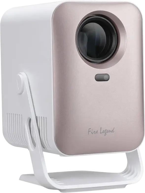 AOpen Fire Legend QH31s Mini Portable Projector, HD 1280x720 Native, 150 ANSI Lumens, Auto Focus, Auto Keystone, Wi-Fi 6, Bluetooth 5.1, Pink