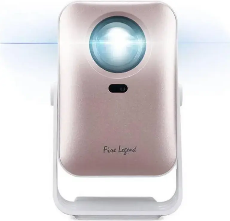 AOpen Fire Legend QH31s Mini Portable Projector, HD 1280x720 Native, 150 ANSI Lumens, Auto Focus, Auto Keystone, Wi-Fi 6, Bluetooth 5.1, Pink