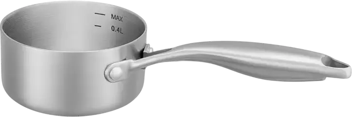 RESTO Corvus 95020 Stainless Steel Saucepan, 0.55L, 2.2mm Thick Wall, Full Induction Compatible Professional Cookware, Dishwasher Safe