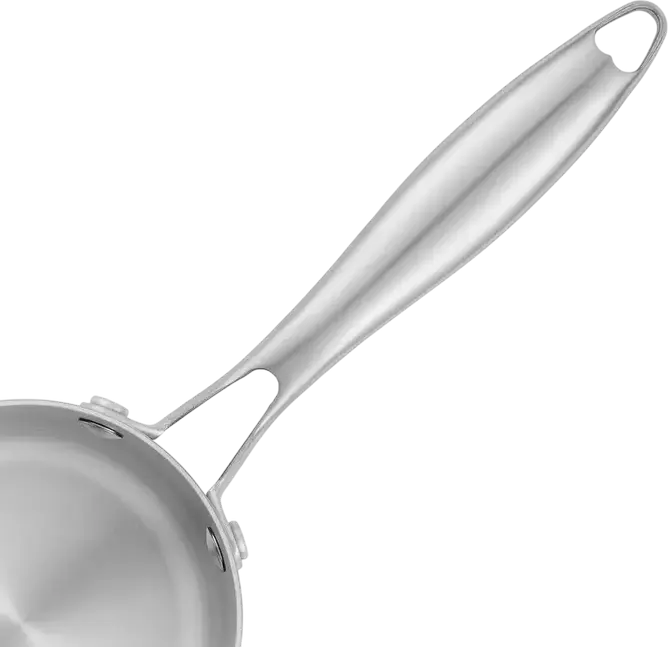 RESTO Corvus 95020 Stainless Steel Saucepan, 0.55L, 2.2mm Thick Wall, Full Induction Compatible Professional Cookware, Dishwasher Safe