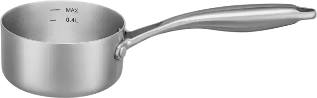 RESTO Corvus 95020 Stainless Steel Saucepan, 0.55L, 2.2mm Thick Wall, Full Induction Compatible Professional Cookware, Dishwasher Safe