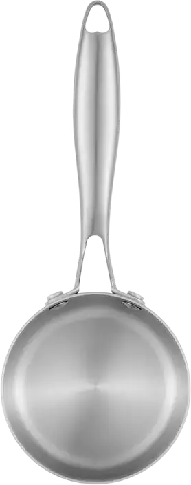 RESTO Corvus 95020 Stainless Steel Saucepan, 0.55L, 2.2mm Thick Wall, Full Induction Compatible Professional Cookware, Dishwasher Safe