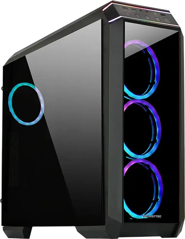 Carcasă PC Chieftec STALLION II, Midi-Tower, Fără PSU, Negru