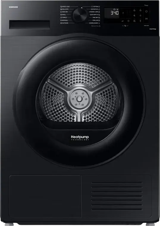 Uscător de rufe Samsung DV90CGC2A0ABUA, 9kg, Negru