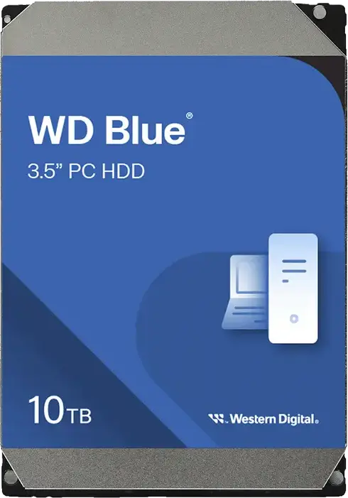 Hard Disk Western Digital WD Blue WD100EAGZ 10TB 3.5 inch Intern, SATA III 6Gb/s, 7200 RPM, Cache 512MB, Tehnologie CMR, Viteza Transfer 260 MB/s