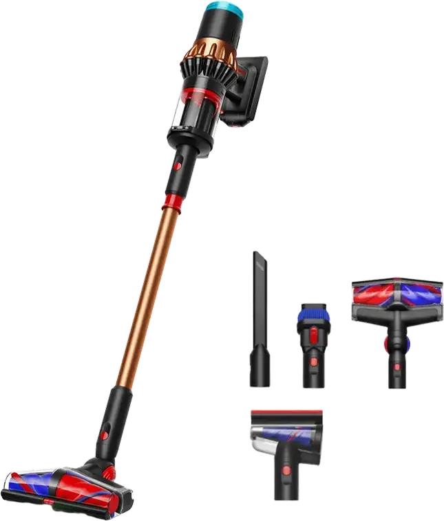 Aspirator fara fir Dyson V16 Piston Animal, Motor Hyperdymium 900W, Putere Suctie 315 AW, Autonomie 70 min, Filtrare HEPA, CleanCompaktor, Negru Mat