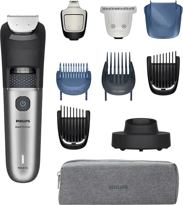 Trimmer pentru bărbați Philips BT7670/15, Gri