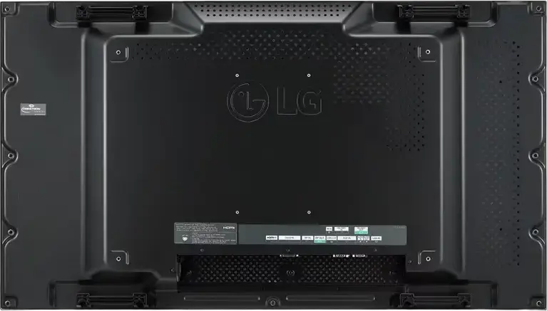 LG 55VL5PJ-A 55" Video Wall Display, IPS LCD FHD 1920x1080, 500 cd/m2 Brightness, 24/7 Operation, Matte Anti-glare, HDMI, DVI-D, Black