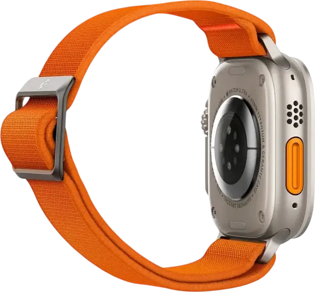 Spigen Lite Fit Ultra Watch Band for Apple Watch 49mm 46mm 45mm 44mm 42mm, Lightweight Breathable Nylon Fabric Strap with Easy Removing Clip Design