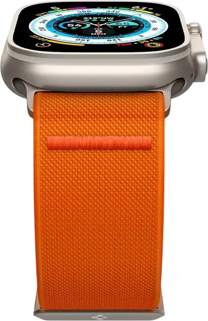 Spigen Lite Fit Ultra Watch Band for Apple Watch 49mm 46mm 45mm 44mm 42mm, Lightweight Breathable Nylon Fabric Strap with Easy Removing Clip Design
