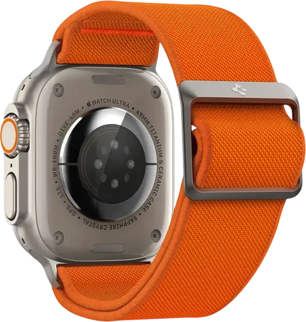 Spigen Lite Fit Ultra Watch Band for Apple Watch 49mm 46mm 45mm 44mm 42mm, Lightweight Breathable Nylon Fabric Strap with Easy Removing Clip Design