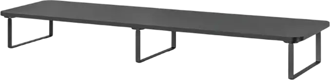Suport pentru 2 monitoare Gembird MS-TABLE2-01, Platforma de birou din otel si plastic ABS, Latime 1000mm, Capacitate 20kg, Management Cabluri, Negru