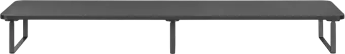 Suport pentru 2 monitoare Gembird MS-TABLE2-01, Platforma de birou din otel si plastic ABS, Latime 1000mm, Capacitate 20kg, Management Cabluri, Negru