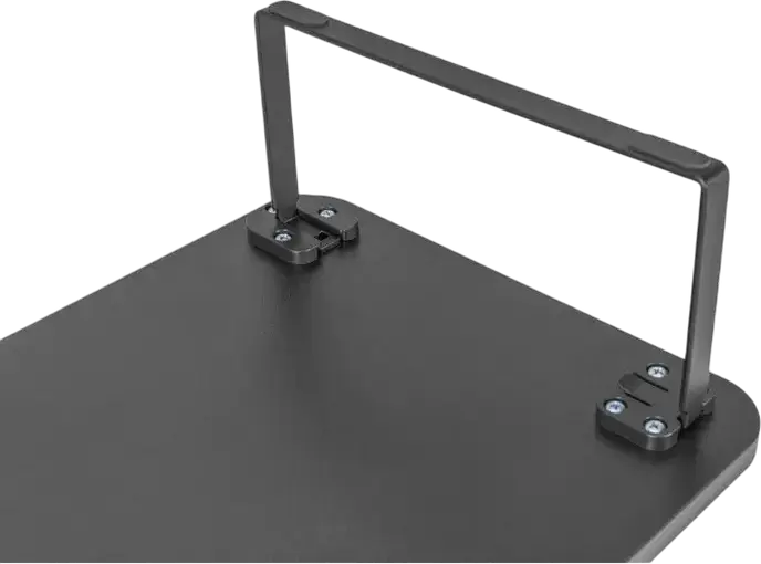 Suport pentru 2 monitoare Gembird MS-TABLE2-01, Platforma de birou din otel si plastic ABS, Latime 1000mm, Capacitate 20kg, Management Cabluri, Negru