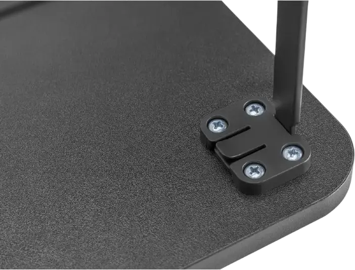 Suport pentru 2 monitoare Gembird MS-TABLE2-01, Platforma de birou din otel si plastic ABS, Latime 1000mm, Capacitate 20kg, Management Cabluri, Negru