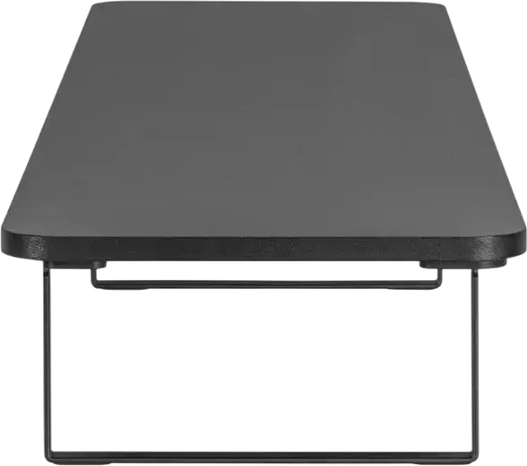 Suport pentru 2 monitoare Gembird MS-TABLE2-01, Platforma de birou din otel si plastic ABS, Latime 1000mm, Capacitate 20kg, Management Cabluri, Negru