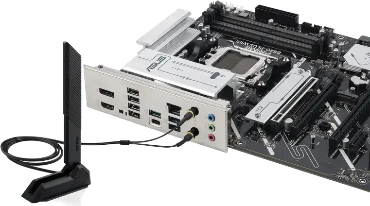 ASUS PRIME B840-PLUS WIFI Motherboard AM5 AMD B840 ATX DDR5 7600+ MT/s PCIe 4.0 Wi-Fi 6E Bluetooth 5.3 Realtek 2.5Gb Ethernet for Ryzen 9000 8000 7000