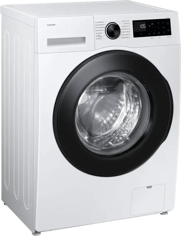 Samsung WW80FG5L32AELE Front-Loading Washing Machine, 8kg, Class A, 1200 rpm, AI Ecobubble, Hygiene Steam, Digital Inverter, Wi-Fi SmartThings, White