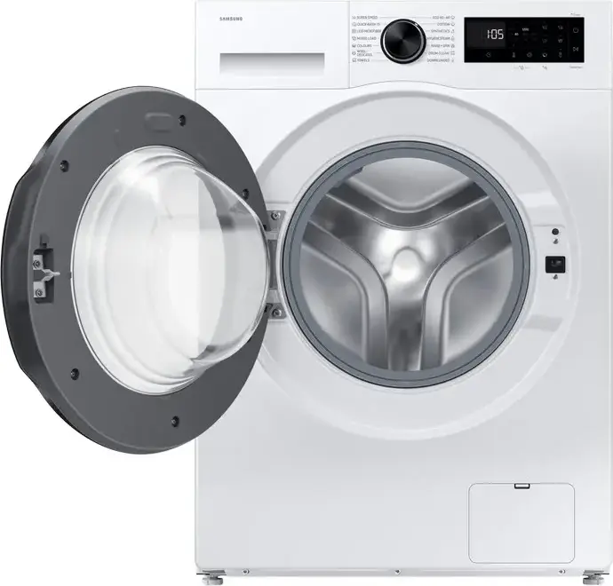 Samsung WW80FG5L32AELE Front-Loading Washing Machine, 8kg, Class A, 1200 rpm, AI Ecobubble, Hygiene Steam, Digital Inverter, Wi-Fi SmartThings, White