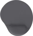Gembird MP-GEL-GR Ergonomic Mouse Pad with Soft Gel Wrist Support, Textile Surface, Non-Slip Rubber Base, 240x220x4 mm, Color: Grey