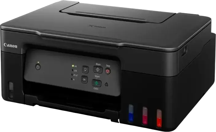 Imprimantă Multifuncțională 3-în-1 Canon PIXMA G2430 Inkjet, Sistem MegaTank cu Rezervoare de Cerneală, Printare Scanare Copiere, A4, Negru