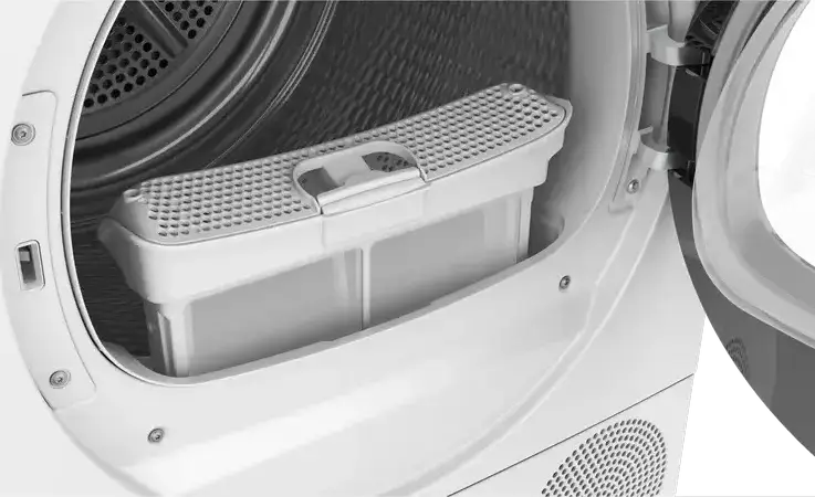 Bosch Series 6 WQG245D9NL Heat Pump Dryer, 9 kg Capacity, Energy Class C, Self-Cleaning Condenser, Auto Dry, SuperShort 40 min Program, White