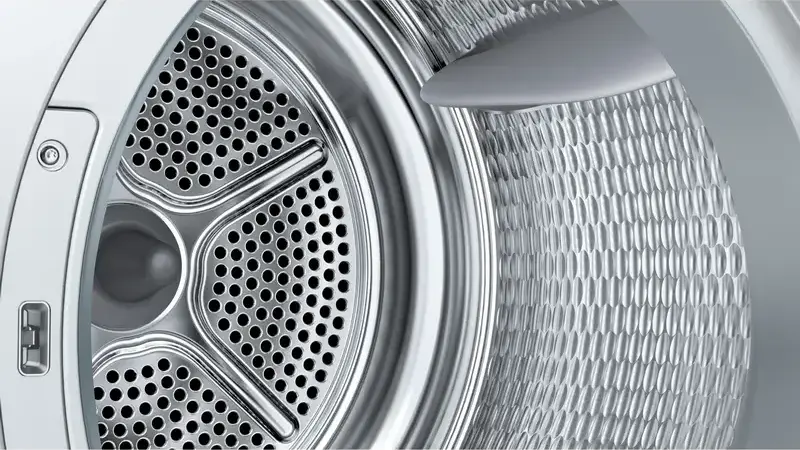 Bosch Series 6 WQG245D9NL Heat Pump Dryer, 9 kg Capacity, Energy Class C, Self-Cleaning Condenser, Auto Dry, SuperShort 40 min Program, White