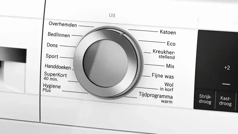 Bosch Series 6 WQG245D9NL Heat Pump Dryer, 9 kg Capacity, Energy Class C, Self-Cleaning Condenser, Auto Dry, SuperShort 40 min Program, White