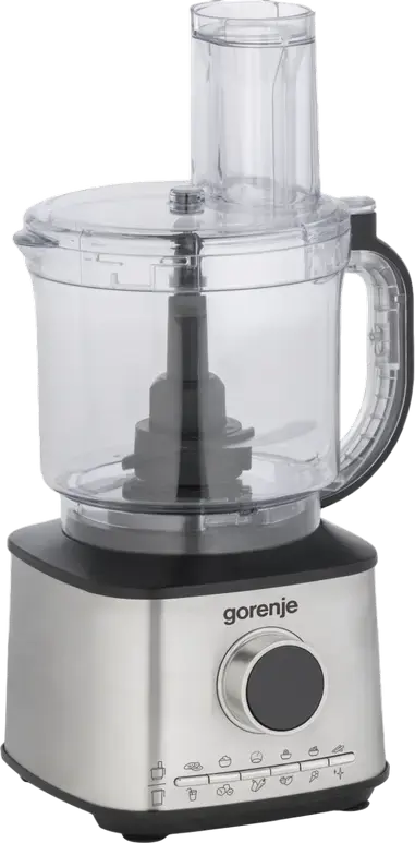 Gorenje SBR1500E Blender and Chopper, 1500W, 2L Stainless Steel Bowl, 10 Speed Settings with Pulse Mode, Ice Crushing, Grating and Slicing Discs