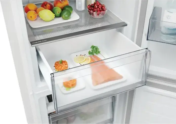Candy CNCQ2T518DW City Fresco 300 Combi Refrigerator, No Frost, Bottom Freezer, 280L, Energy Class D, hOn App Smart Control, White, 54.5x60.2x182.5 cm