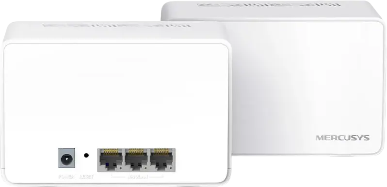 Mercusys Halo H80X AX3000 Wi-Fi 6 Mesh System, 2-pack, Dual-Band 3000 Mbps, Seamless Roaming, Gigabit Ports, MU-MIMO, OFDMA, 160 MHz, Parental Controls