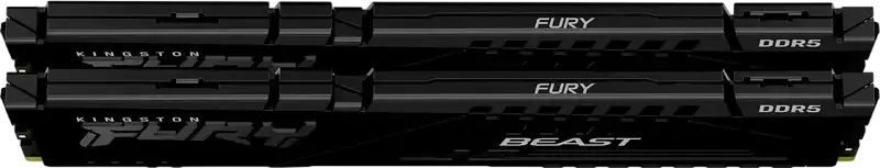 Kingston FURY Beast DDR5 16GB Kit (2x8GB) 6000MHz CL30 RAM KF560C36BBE2K2-32, Intel XMP 3.0, AMD EXPO, Low-Profile Aluminum Heat Spreader, Black