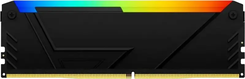 Оперативная память Kingston FURY Beast RGB DDR4 16ГБ комплект (2x8ГБ) 3200МГц PC4-25600 CL16 KF432C16BB2AK2/16, Intel XMP 2.0, для AMD Ryzen, Черный