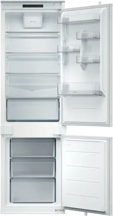 Candy ECNBQL3518EV Fresco 400 Built-in Combination Refrigerator, Low Frost, 268L Net Volume, LED Display, hOn Smart Home, White, 54x55x177.2 cm