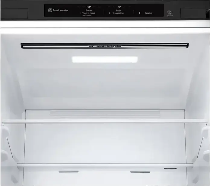 LG GBV3100EEP Freestanding Combi Refrigerator, 344L Total Net Volume, No Frost, Smart Inverter Compressor, DoorCooling+, LinearCooling, Color: Black