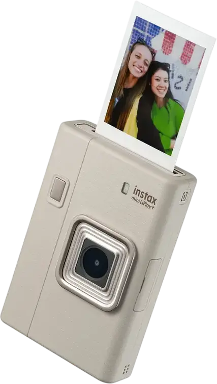 Cameră Foto Fujifilm Instax Mini LiPlay+, Sand Beige