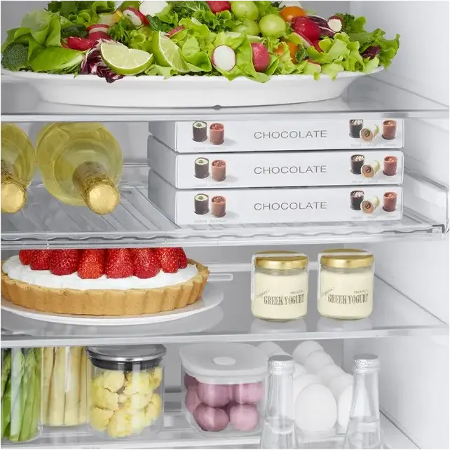 Frigider Combinat Samsung RB38C675ES9 Series 6, Congelator Jos, 390L, No Frost, SpaceMax, Digital Inverter, Wi-Fi SmartThings, Grafit, 203cm