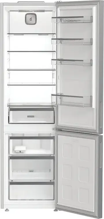 Холодильник Whirlpool WHK 25404 XP5E, No Frost, Общий объем 355 л, Нержавеющая сталь, Класс энергопотребления D, 59.5x203.5x66.3 см