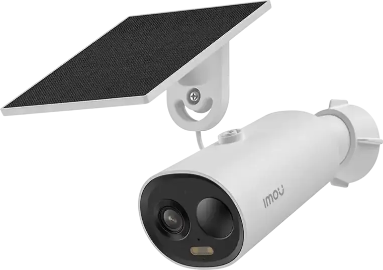 IMOU Cell 3c AIO IPC-K9DCP-3T0WE-V2 2K QHD 3MP Battery Security Camera, Integrated Solar Panel, IP66 Weatherproof, PIR Human Detection, Two-Way Talk, White
