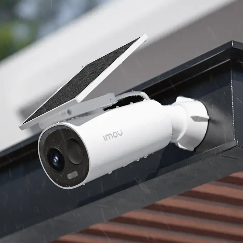 IMOU Cell 3c AIO IPC-K9DCP-3T0WE-V2 2K QHD 3MP Battery Security Camera, Integrated Solar Panel, IP66 Weatherproof, PIR Human Detection, Two-Way Talk, White