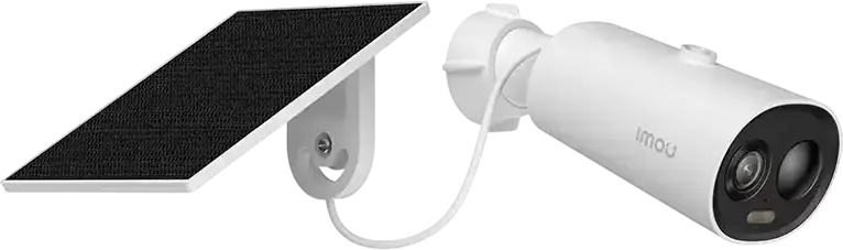 IMOU Cell 3c AIO IPC-K9DCP-3T0WE-V2 2K QHD 3MP Battery Security Camera, Integrated Solar Panel, IP66 Weatherproof, PIR Human Detection, Two-Way Talk, White
