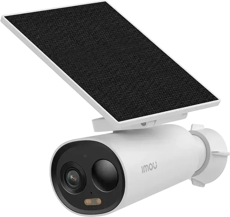 IMOU Cell 3c AIO IPC-K9DCP-3T0WE-V2 2K QHD 3MP Battery Security Camera, Integrated Solar Panel, IP66 Weatherproof, PIR Human Detection, Two-Way Talk, White