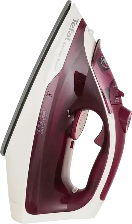 Утюг с паровым ударом Tefal Express Steam FV2835E0, 2400 Вт, Подошва XGlide Diffusion, Паровой удар 160 г/мин, Система антикапля, Антинакипь, Фиолетовый