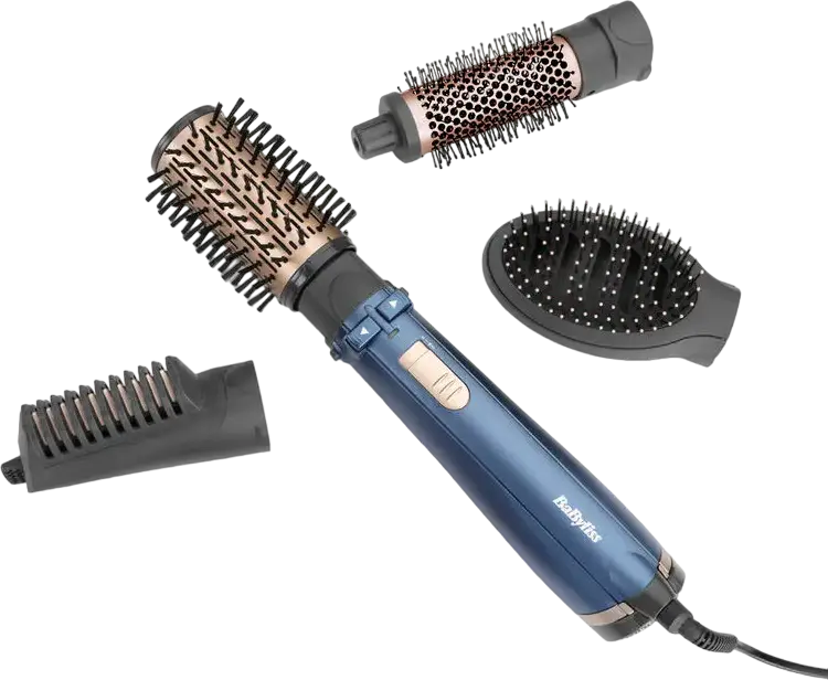Uscător de păr-perie BaByliss AS965E, 1000W, Albastru