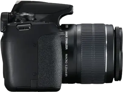 Camera DSLR Canon EOS 2000D, Senzor APS-C CMOS 24.1 MP, Procesor DIGIC 4+, Video Full HD, Wi-Fi, NFC, cu Obiectiv EF-S 18-55mm f/3.5-5.6 DC III, Negru