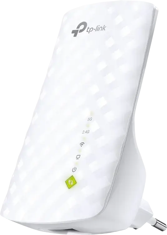 Extensor de Semnal Wi-Fi TP-Link RE200 AC750, Dual Band 2.4GHz 300Mbps și 5GHz 433Mbps, Suport OneMesh/EasyMesh, Port Ethernet, Mod Access Point, Alb