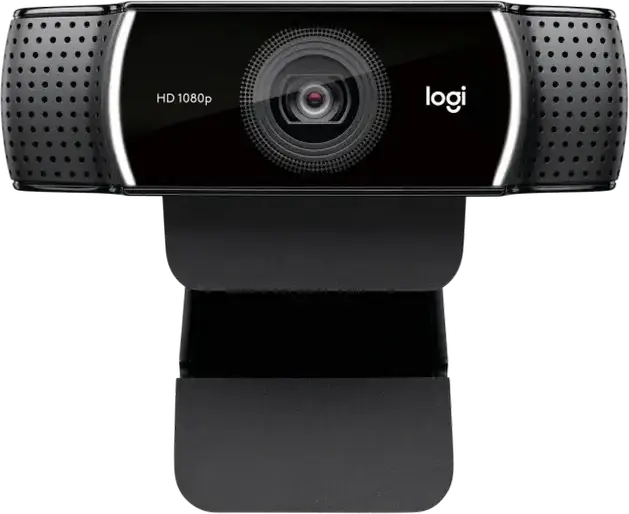 Webcam Logitech C922 Pro Stream Full HD, 1080p 30fps / 720p 60fps, Lentilă de Sticlă cu Autofocus, Microfon Stereo Dual, Interfață USB Type-A, cu Trepied, Negru