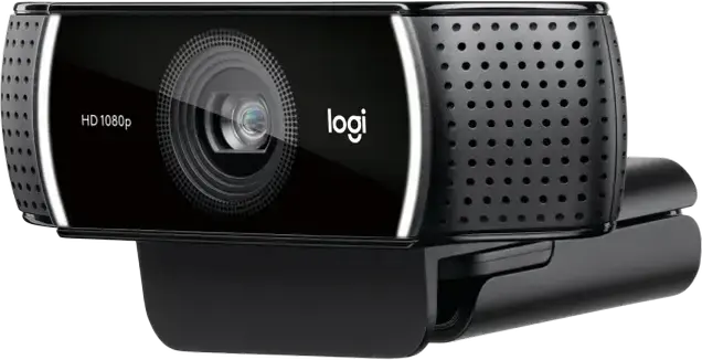 Webcam Logitech C922 Pro Stream Full HD, 1080p 30fps / 720p 60fps, Lentilă de Sticlă cu Autofocus, Microfon Stereo Dual, Interfață USB Type-A, cu Trepied, Negru