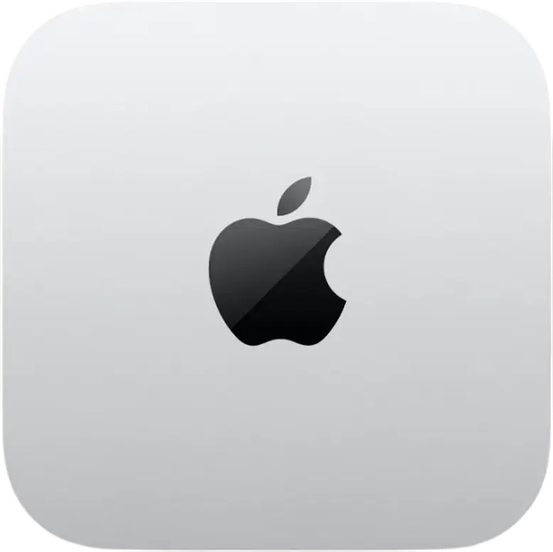 Apple Mac mini (M4, 2024) Компактный компьютер - Процессор Apple M4 10 ядер, GPU 10 ядер, 24ГБ объединенной памяти, 1ТБ SSD, macOS Tahoe, Серебристый алюминий